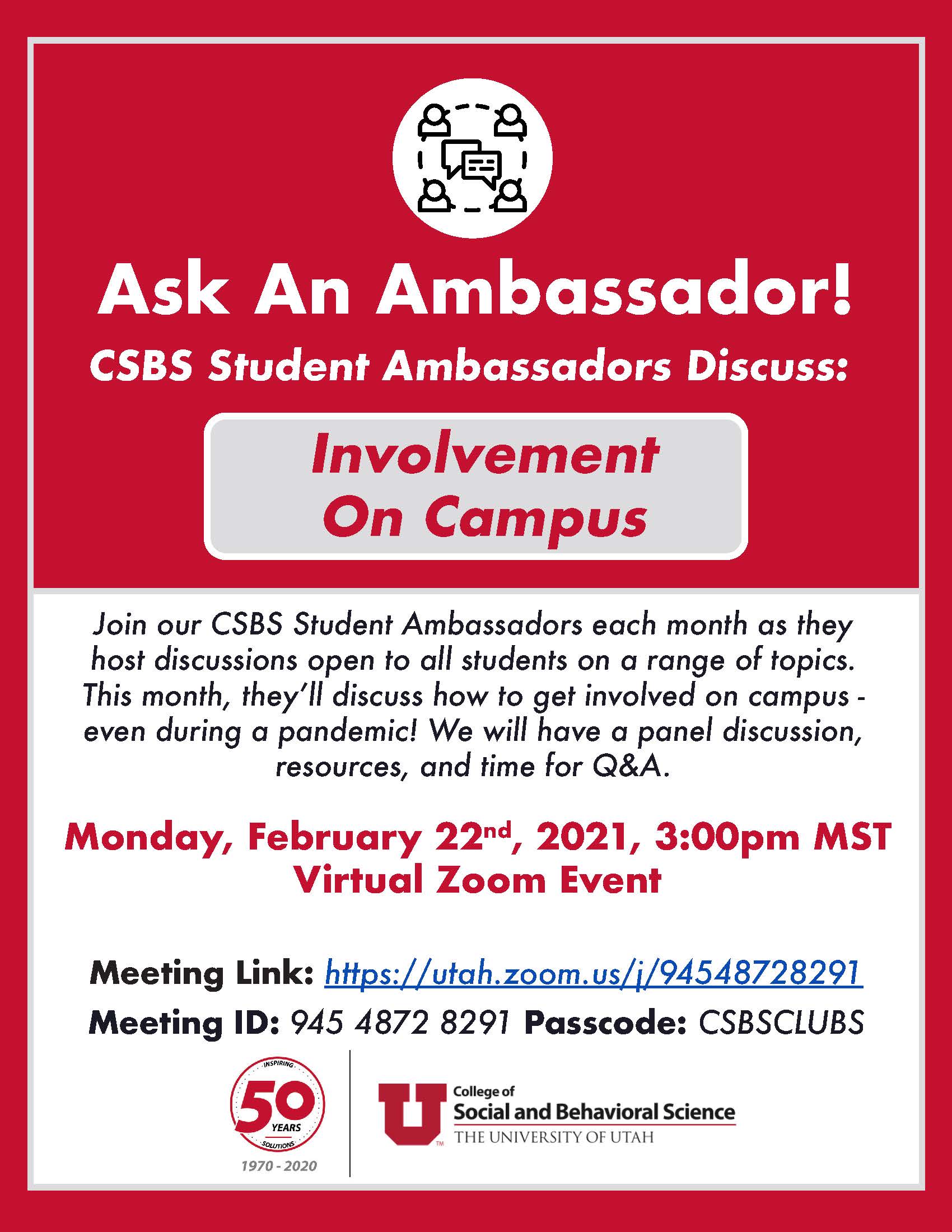 ask an ambassador event feb 22